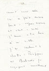 Léonor FINI lettre autographe signée et petit dessin tête de chat ! Nonza Corse