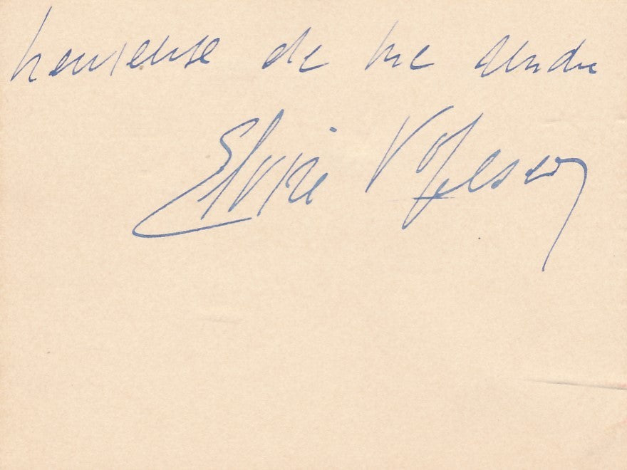 théâtre Elvire POPESCO carte autographe signée Henri Corbière
