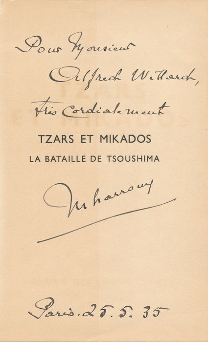 écrivain 7 dédicaces autographes Pourtalès Vandérem Larrouy Chabannes Ribadeau