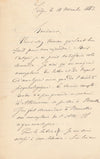 Joseph DELBOEUF Le Latin et l'esprit d'analyse lettre autographe signée1883
