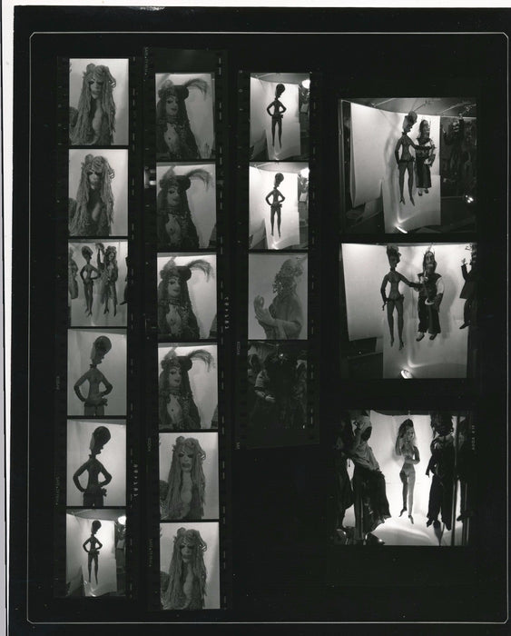 Poupées Martha KUHN-WEBER 3 planches contacts 1 affiche 1964