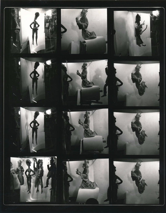 Poupées Martha KUHN-WEBER 3 planches contacts 1 affiche 1964