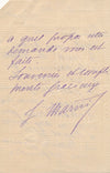 Jeanne MARNI 2 lettres autographes signées à André Taponier ses photos