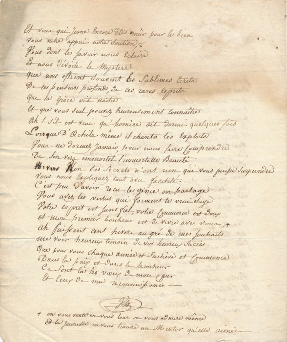 Famille Letellier, Paris, Bourg la Reine, vers 1880-1890 3 documents autographes