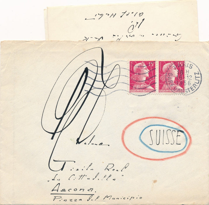 Suisse Adolf HERBST peintre correspondance 9 lettres autographes signées galerie