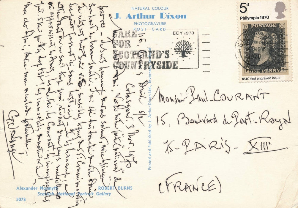 lot 6 Lettres Société Huysmans Gabriel Ursin Langé  Fécamp Paul-Courant