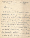 Jean BALDE  bel hommage à André Lamandé lettre autographe signée 1933