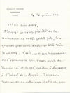 Léon BONNAT est un bien triste convive... lettre autographe signée Gérardmer
