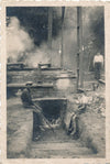 Fabrication de charbon de bois  4 photographies amateur, vers 1920 30 photo