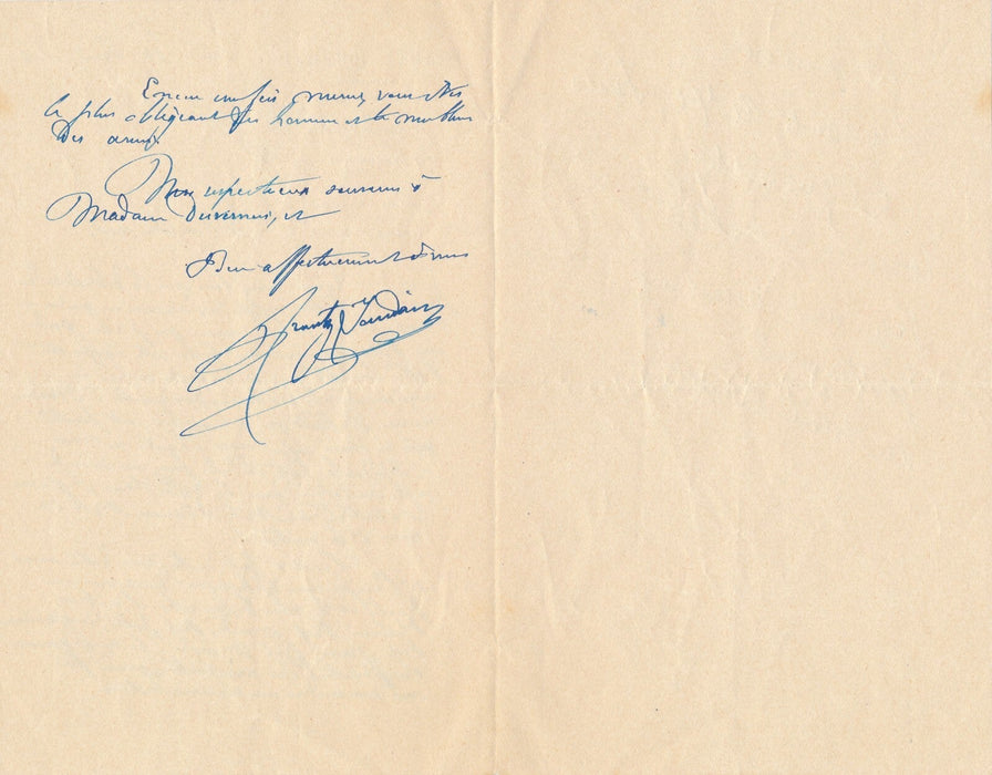 Frantz JOURDAIN à dramaturge et scénariste Henri Duvernois 4 lettres autographes