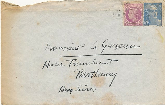 Fernand LEGER Lettre autographe signée sur André de RICHAUD en difficulté