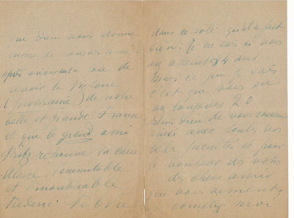 Fidès DEVRIÈS ADLER correspondance amicale 5 lettres avec l'acteur F. FEBVRE