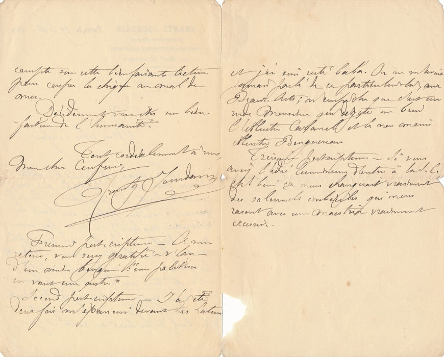 Frantz JOURDAIN architecte 3 lettres autographes signées Joachim MALÉZIEUX