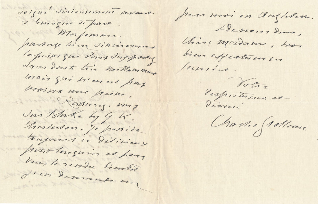 Charles GROLLEAU intéressante correspondance 4 lettres poésie Guilbeaux guerre
