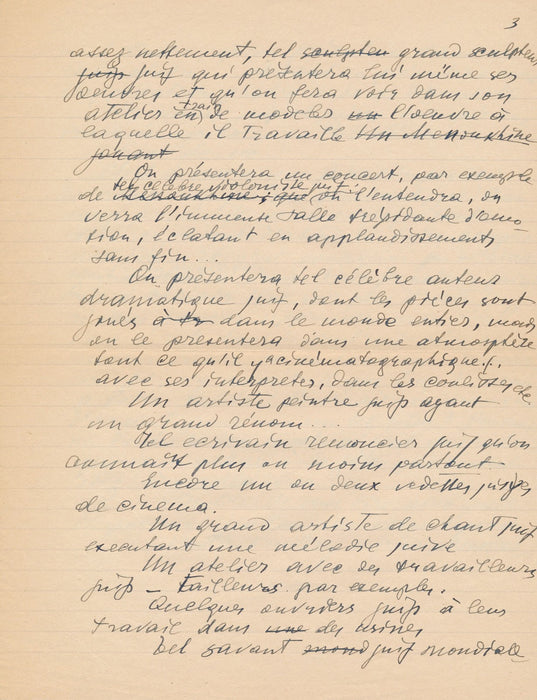 Judaica Léon BERNSTEIN (1877-1962) 3 brouillons autographes défense des juifs