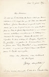 Georges DUPLESSIS 2 lettres autographes signées Hamilton Gavin et Lady