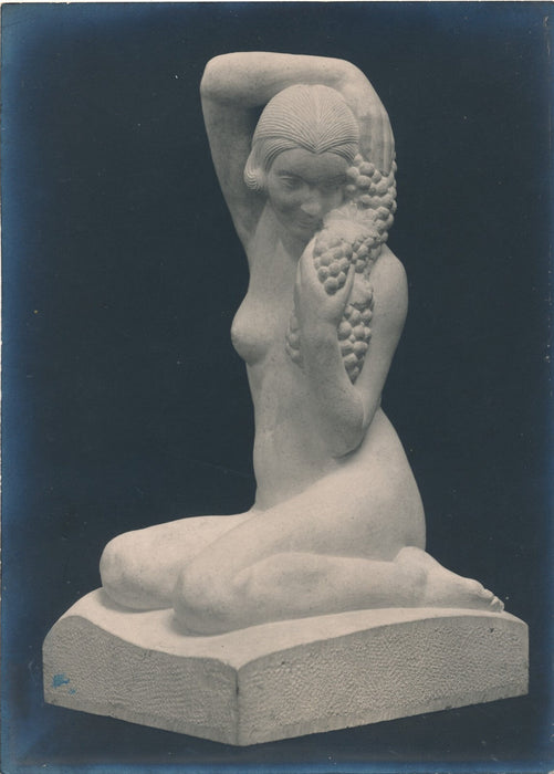 Raphaël Charles PEYRE 2 photo époque 1926 femme sculpteur