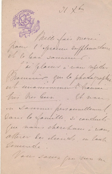 Georges RÉGNAL Casimir Désirée Langer lettre autographe signée Taponier Isola