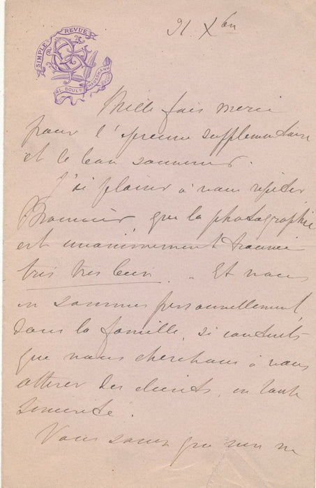 Georges RÉGNAL Casimir Désirée Langer lettre autographe signée Taponier Isola