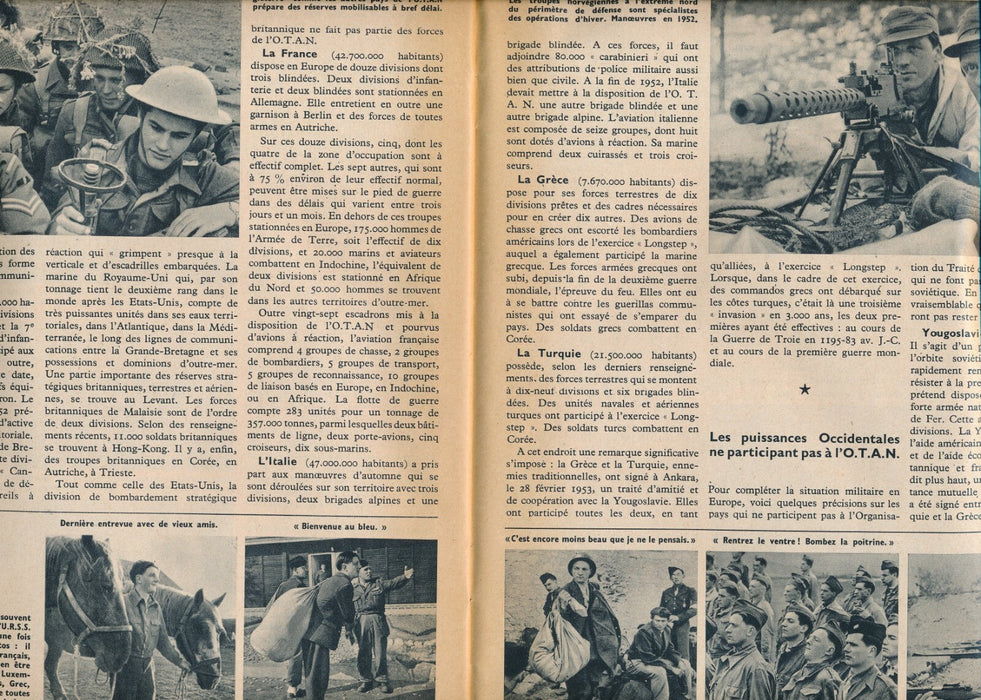 RARE Brochure propagande bienfaits OTAN, 32 p vers 1953 militaria 
