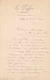 architecte vichy E. Driffort projet abattoir deux lettres autographes signées
