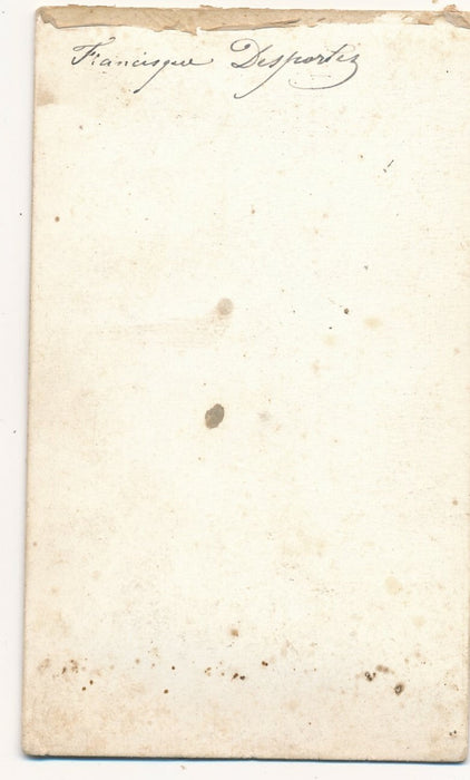 Francisque DEPORTES peintre photo carte visite albumine Chailly 