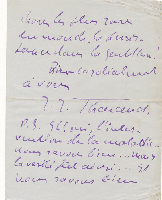 écrivain Frères Jean et Jérôme THARAUD lettre autographe sur les Les Bien Aimées