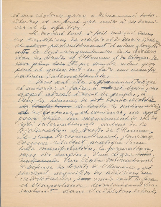 Judaica Léon BERNSTEIN (1877-1962) 3 brouillons autographes défense des juifs