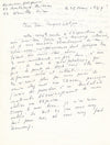 Marcelle CAHN évoque son ami Jean Gorin Lettre autographe signée 1969