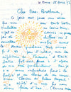 Daniel SCHMITT ensemble lettres et poèmes autographes illustrés