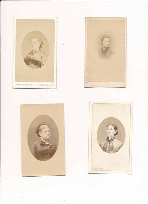 CARTJAT  15 cdv portraits albumine photo photographies  c. 1880 carte visite