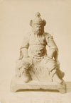 Statue chine Guan Yu kung-fu, dieu de la Guerre papier albumine époque photo