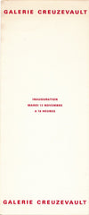 galerie Creuzevault dépliant exposition collective 1969 Portrait de l’autre