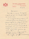 Henri Falk 2 lettres cauterets Courte Echelle critique prière insérer autographe