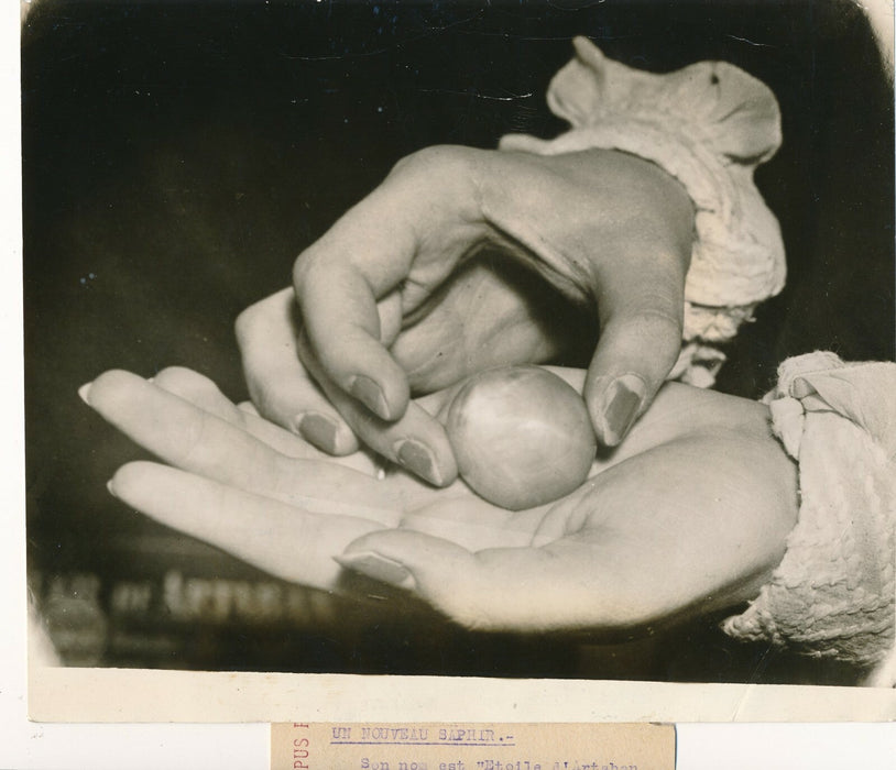 main diamant Étoile Artaban 316 carats Ceylan photo photographie 1936