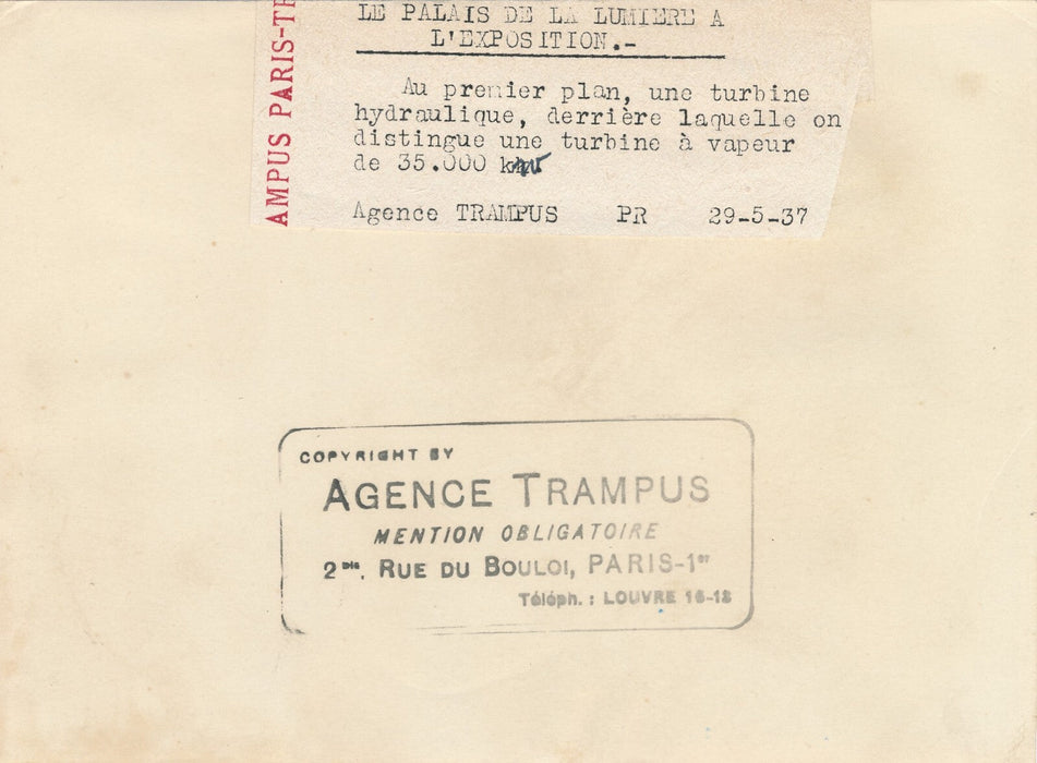 Palais Fée Électricité Dufy exposition internationale 1937 photo photomontage