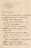 Édouard Estaunié 2 lettres autographes jeune romancier