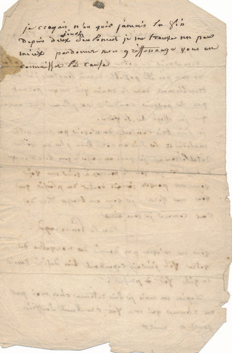 rare lettre autographe signée de Mademoiselle de la POMMERAYE cantatrice