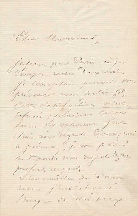 HURAULT de LIGNY peintre Mont Saint Aignan lettre autographe signée ses jambes !