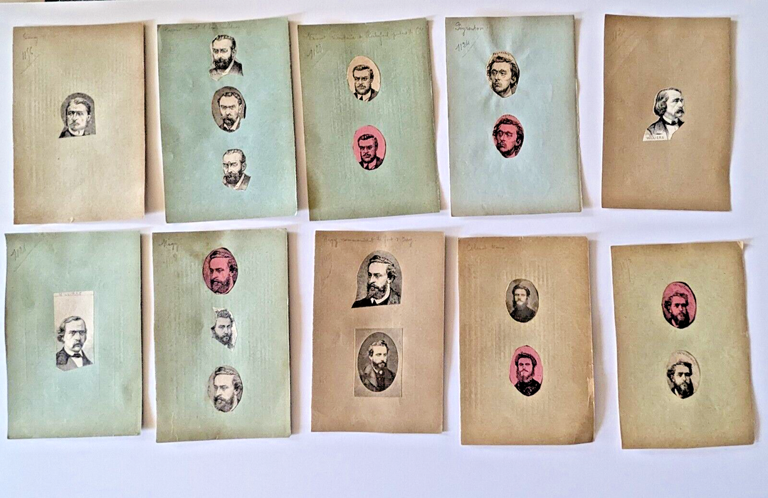 Commune belle collection 40 portraits imprimé époque ET photo et 20 portraits