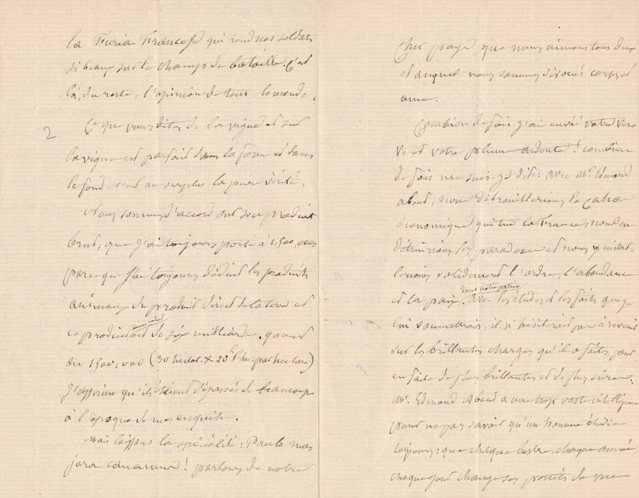 Jules GUYOT agronome viticulture longue lettre à Edmond About cahos politique