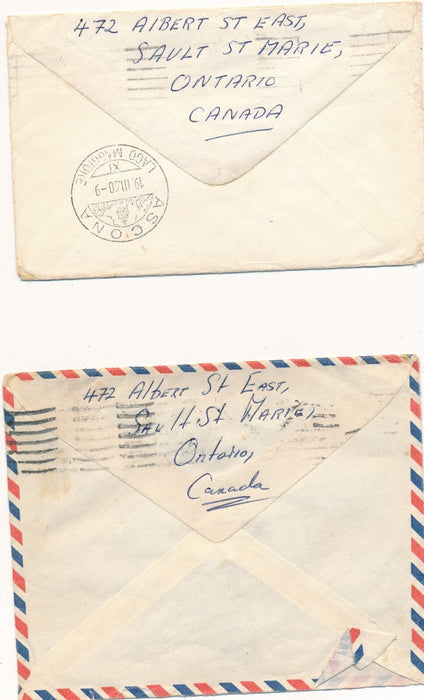 écrivain Malcom MENZIES correspondance autographe 4 lettres Canada anarchisme