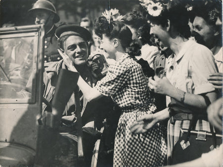 Libération de Paris août 1944 contretype argentique photo photographie
