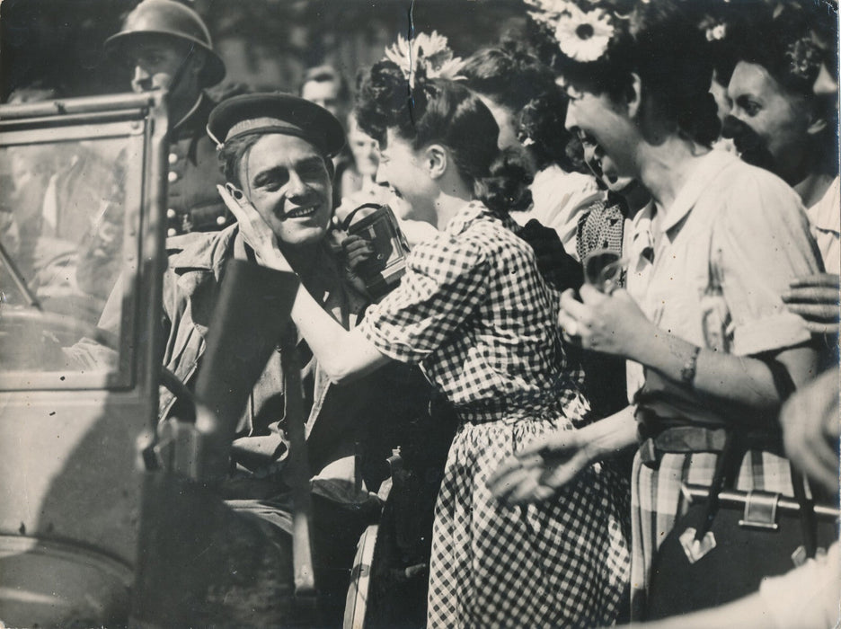 Libération de Paris août 1944 contretype argentique photo photographie