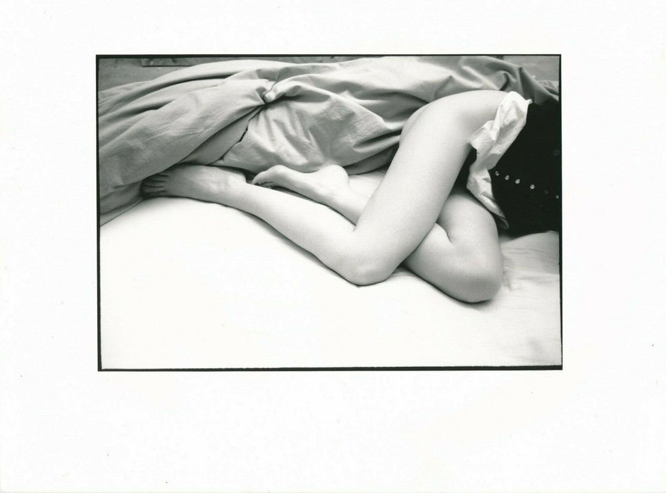 photographie sexy jambes lit tirage argentique époque années 80