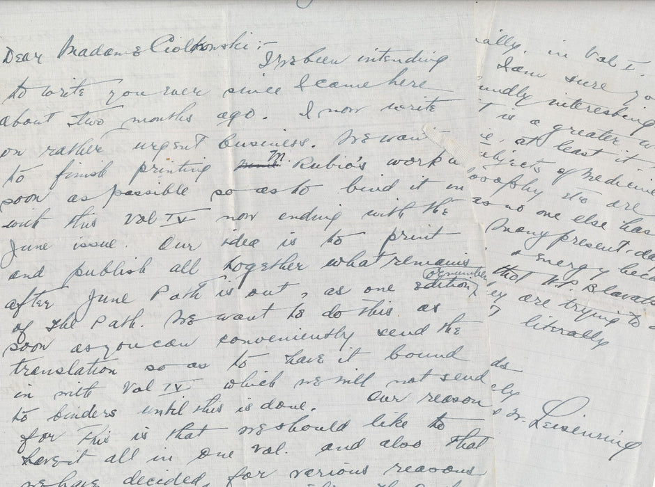 Winifred Wilson LEISENRING occultisme théosophie 2 lettres autographe signées