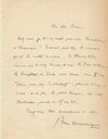 Corse Pierre DOMINIQUE 5 lettres autographes à son éditeur. Bel ensemble !