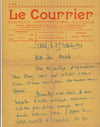 Charles Le FRAPER Courrier cinématographique lettre autographe signée Champsaur