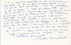 Paulette HUMBERT gravure carte voeux et lettres autographe signée
