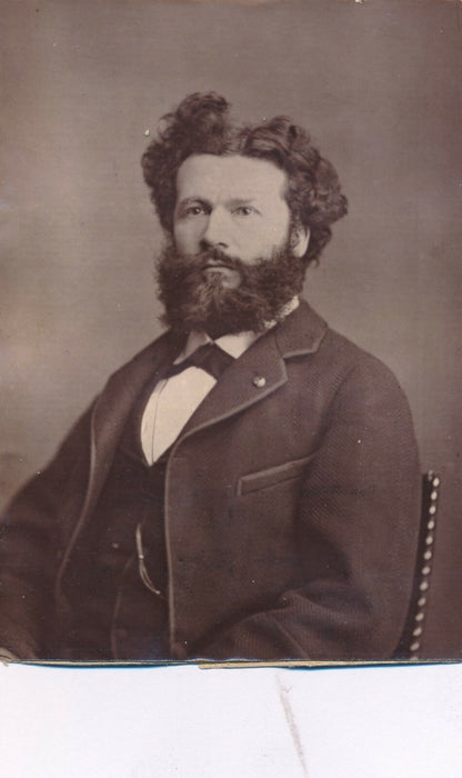 5 portraits photoglyptie petite taille Labiche Sand Mounet Dejazet C. Flammarion